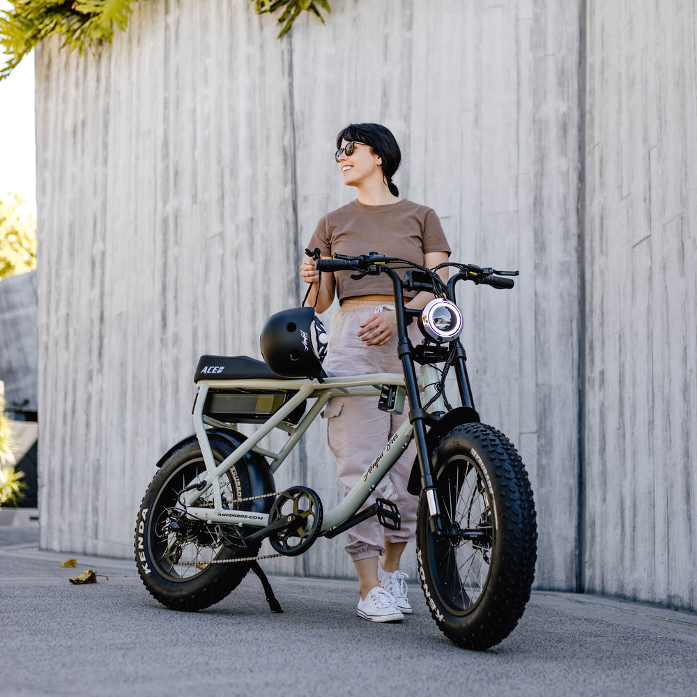 Ampd Bros ACE-X Plus+ High-Performance Fat Tyre Electric Bike, Bafang Motor & Suspension