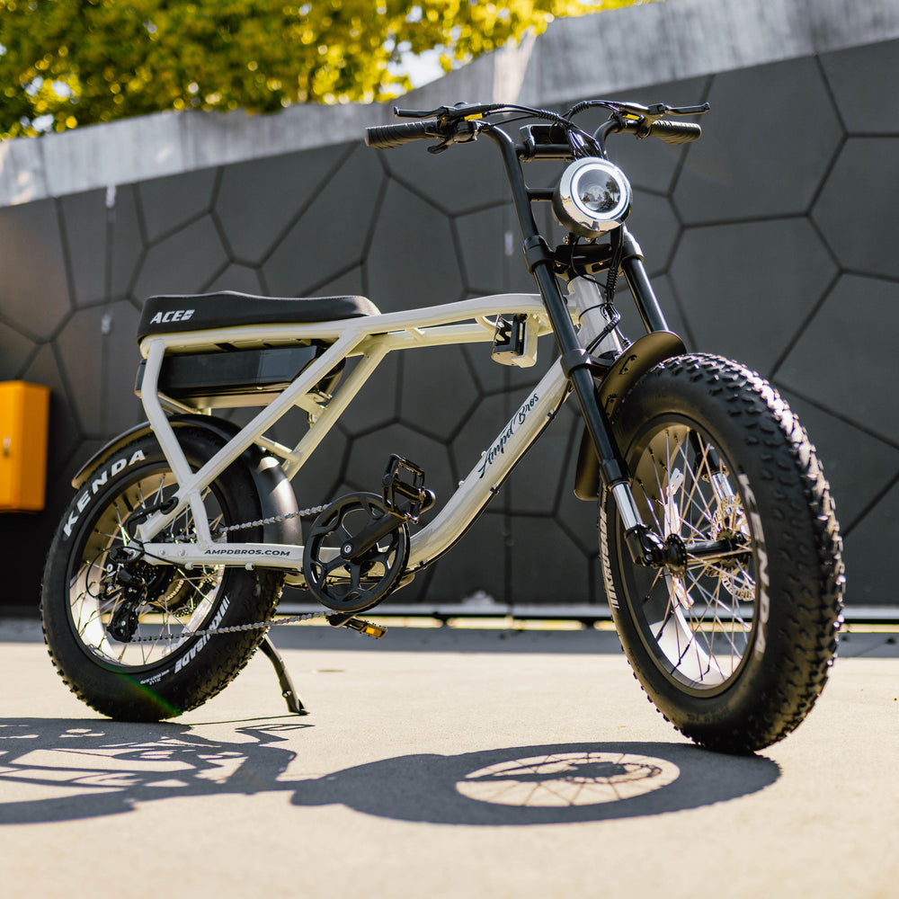 Ampd Bros ACE-X Plus+ High-Performance Fat Tyre Electric Bike, Bafang Motor & Suspension