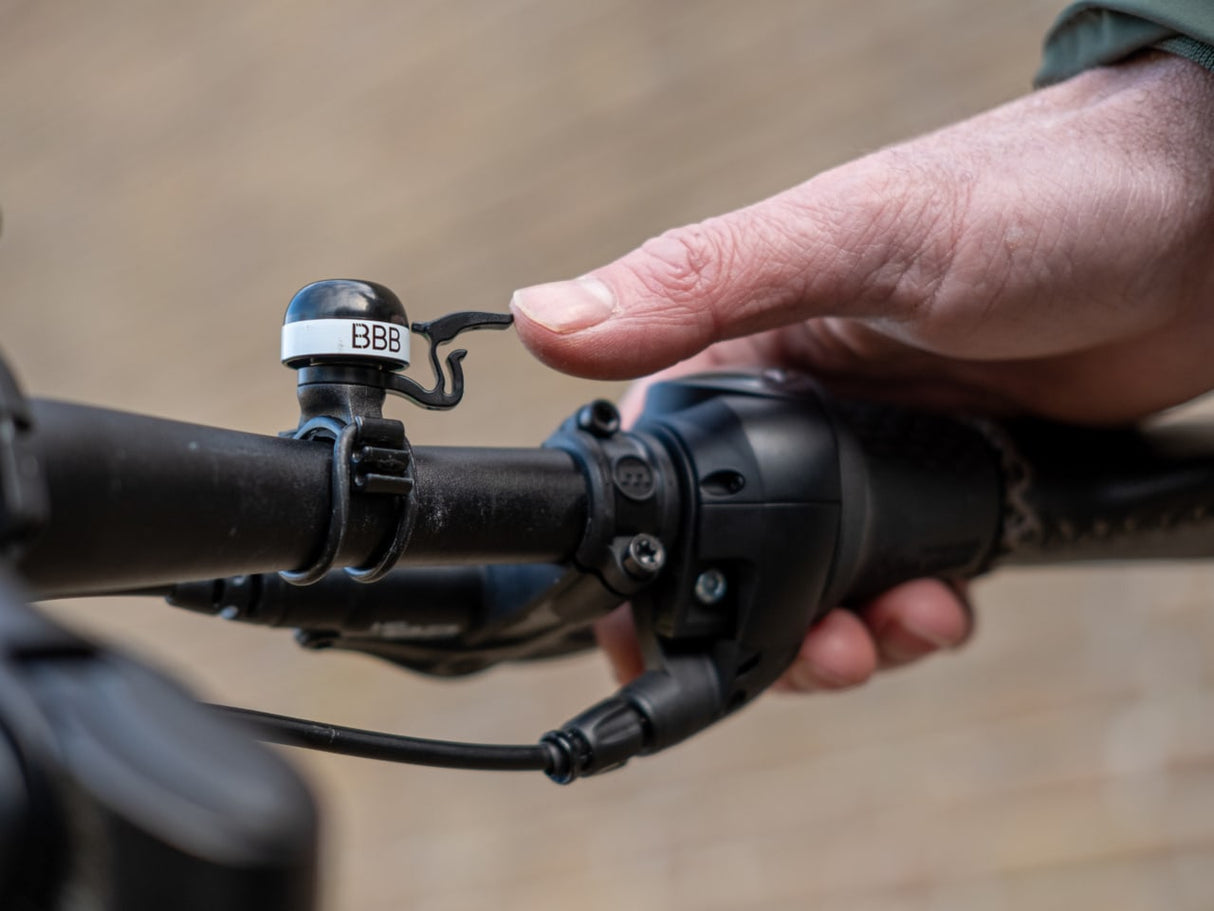 BBB MiniFit Lightweight Brass Bicycle Bell with Quick Release Mount