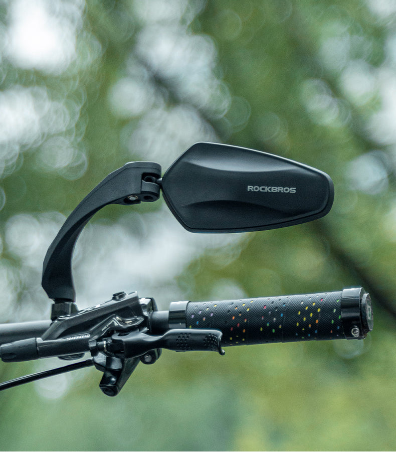 ROCKBROS 360° Adjustable HD Convex Bike Handlebar Rear View Mirror