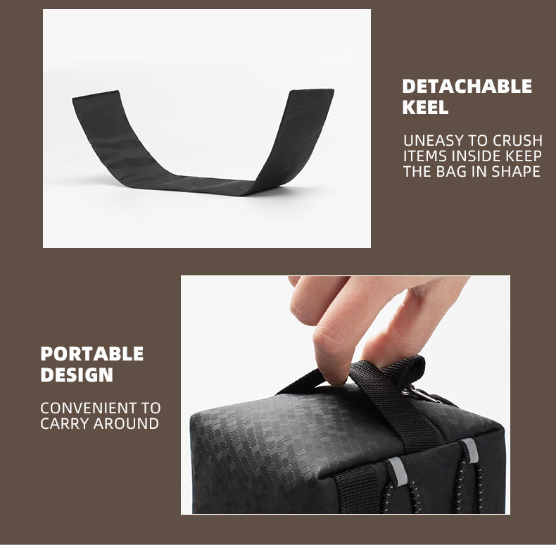 ROCKBROS 2L Cycling Handlebar Bag - Durable Portable Bike Shoulder Pouch