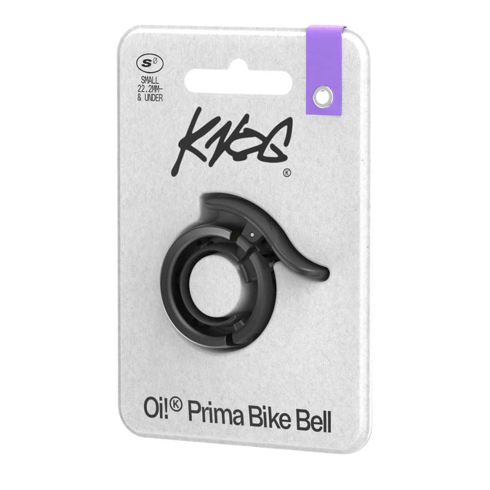 Knog Oi Prima Bike Bell: Sleek, Loud, Durable, WaveTek Hammer Technology