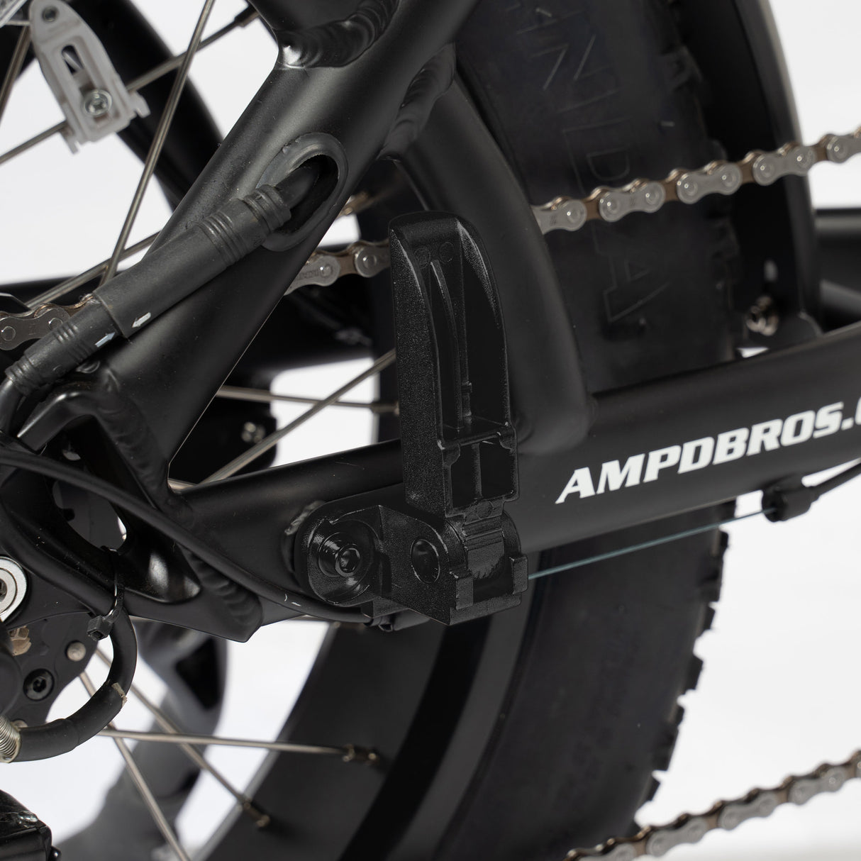 Premium Black Folding Alloy Pillion Foot Pegs for ACE Electric Bikes