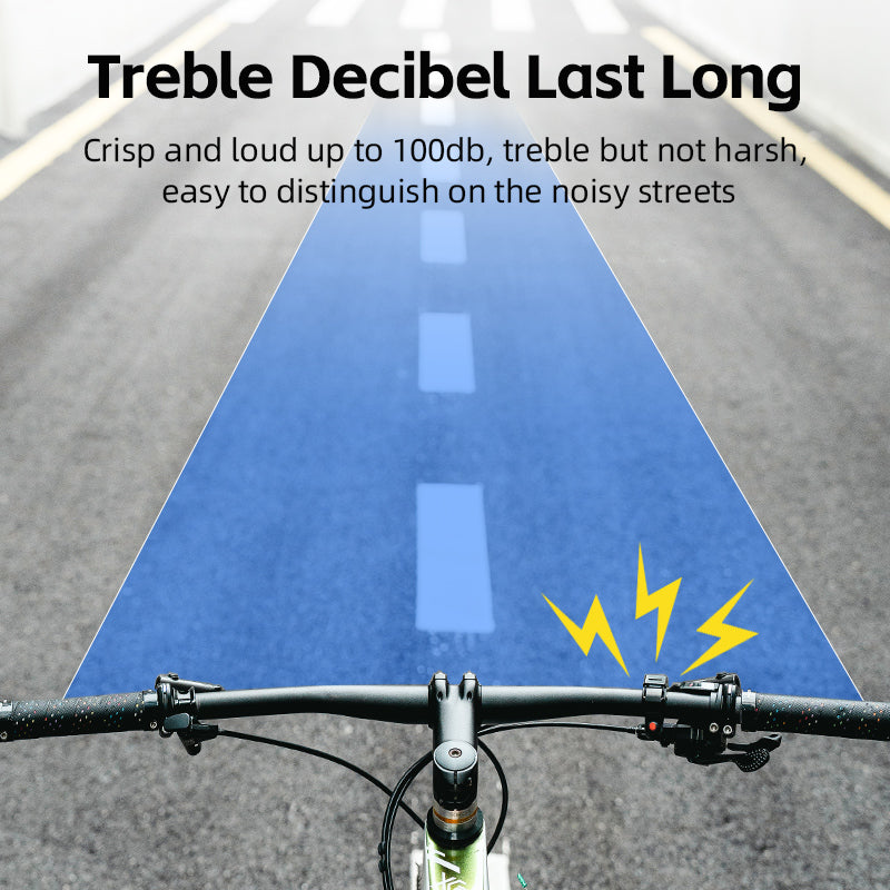 ROCKBROS Mini Hidden Bicycle Bell: Loud 100dB Sound, Discreet Cycling Safety Accessory