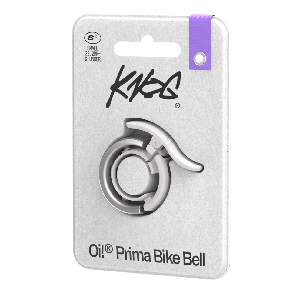 Knog Oi Prima Bike Bell: Sleek, Loud, Durable, WaveTek Hammer Technology