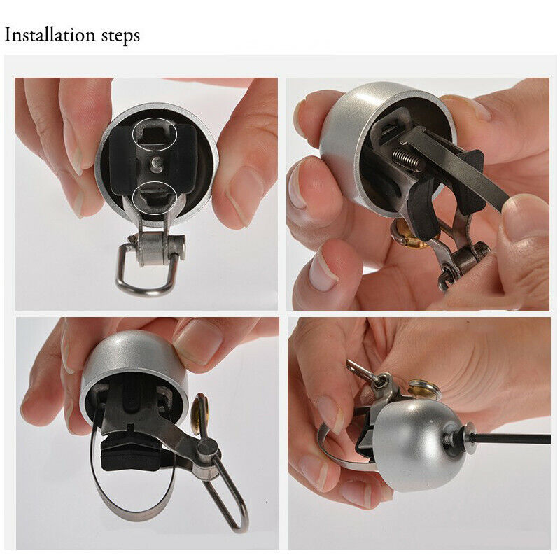 ROCKBROS Mini Bike Bell Loud Stainless Steel Handlebar Alarm