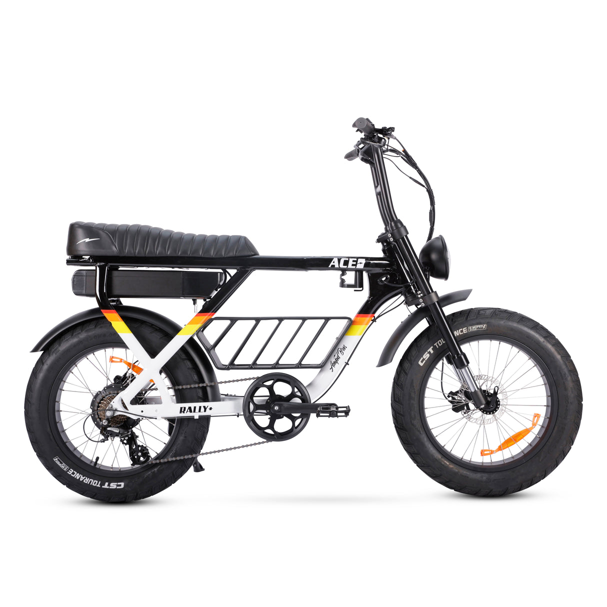 Durable Matte Black Aluminium Frame Mounted Cargo Basket for ACE Electric Bikes
