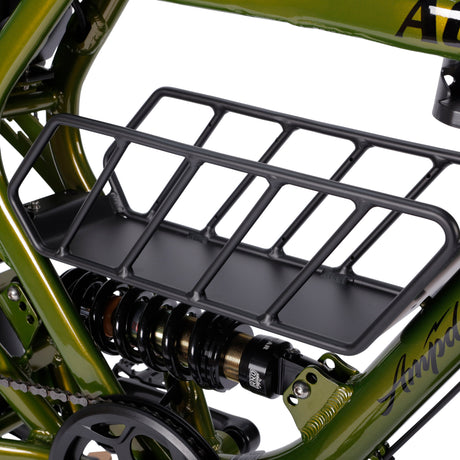 Durable Matte Black Aluminium Frame Mounted Cargo Basket for ACE Electric Bikes