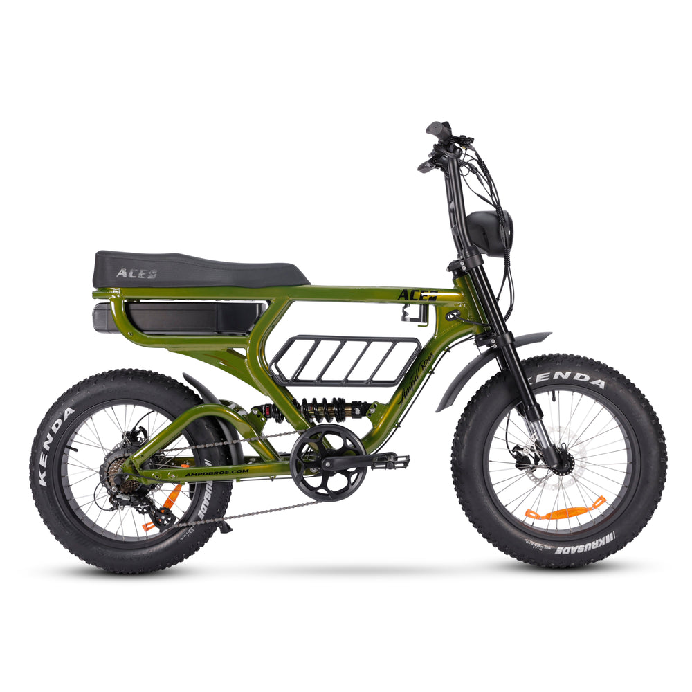 Durable Matte Black Aluminium Frame Mounted Cargo Basket for ACE Electric Bikes