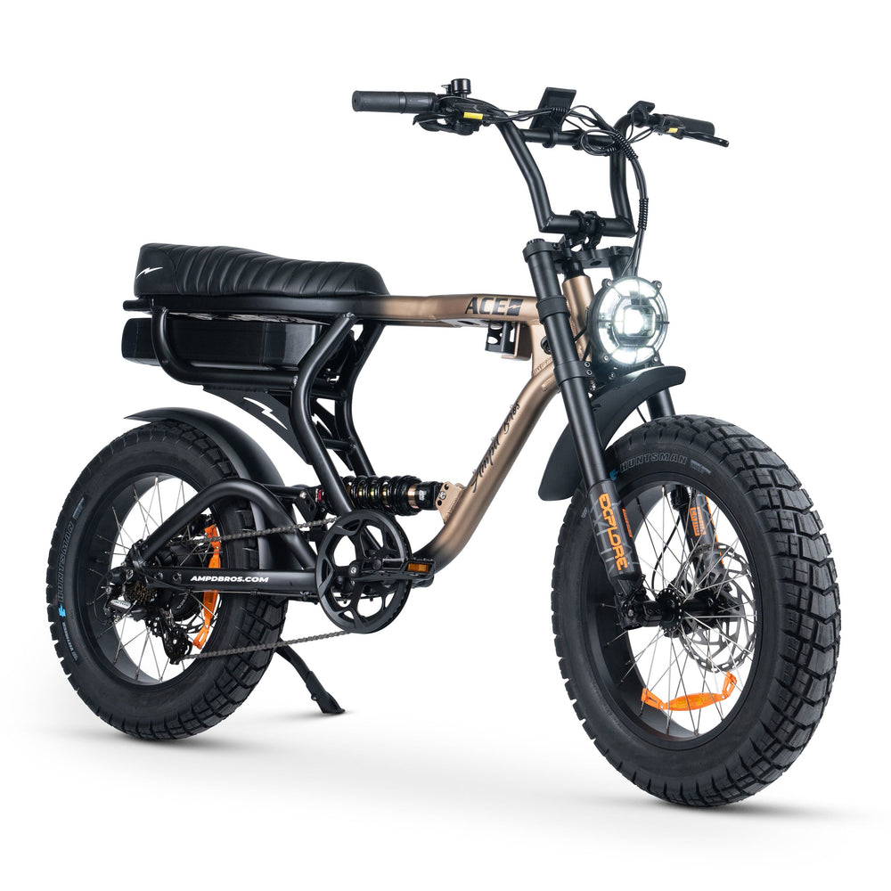 Ampd Bros ACE-X PRO Dual Suspension Electric Fat Bike: 95Nm Bafang Motor, 100km Range