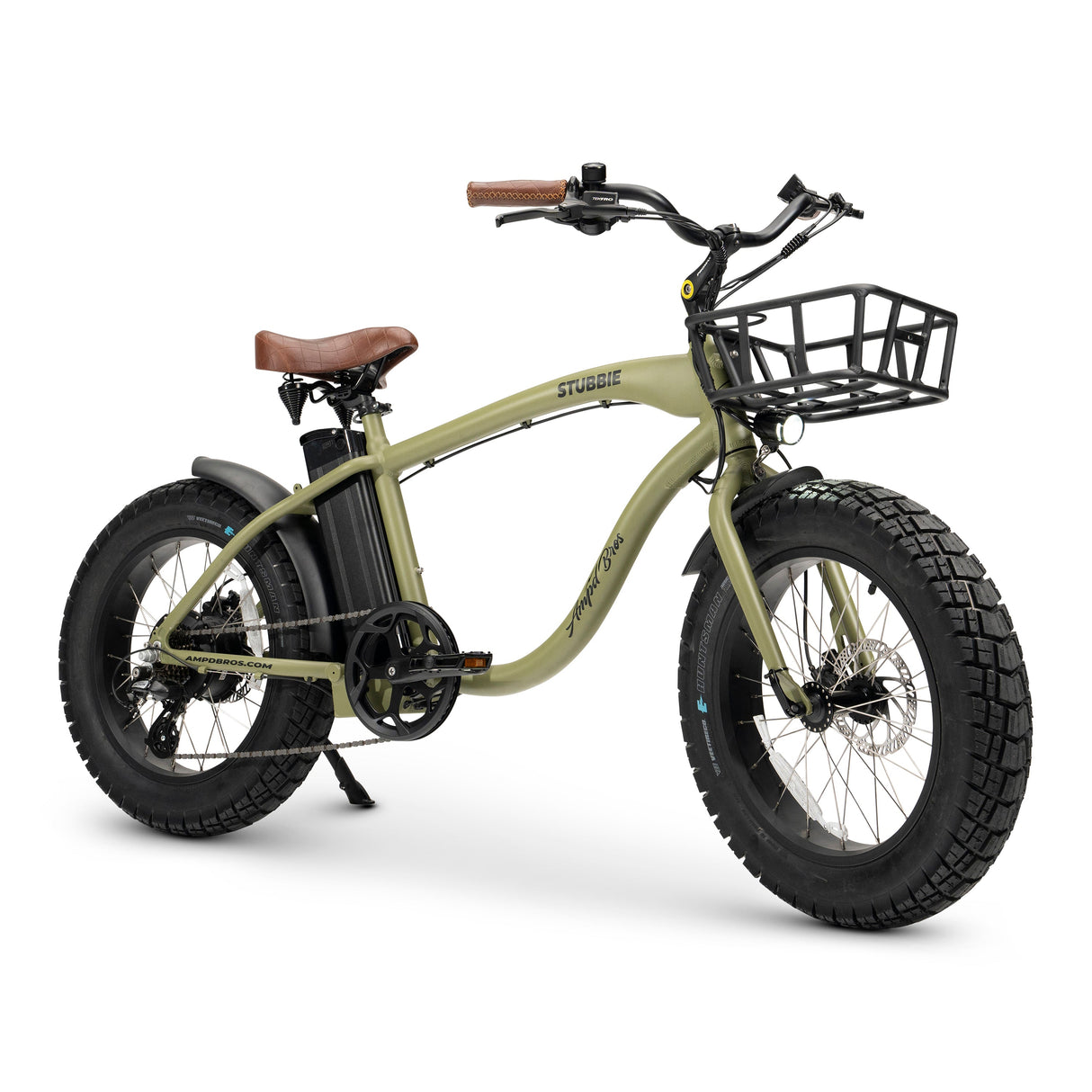 Robust Alloy Front Cargo Basket for Stubbie Chubbie Electric Bikes with Cupholder