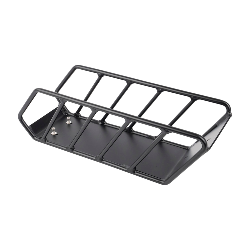 Durable Matte Black Aluminium Frame Mounted Cargo Basket for ACE Electric Bikes