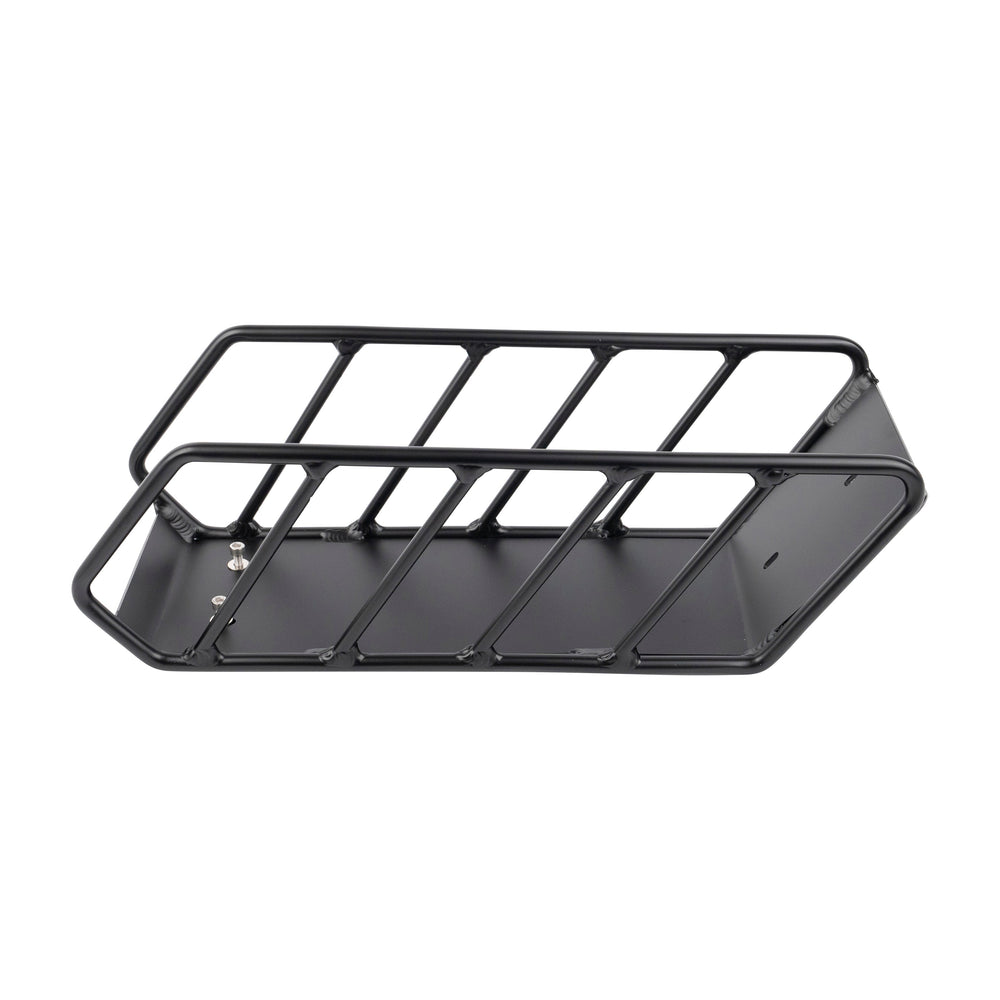 Durable Matte Black Aluminium Frame Mounted Cargo Basket for ACE Electric Bikes