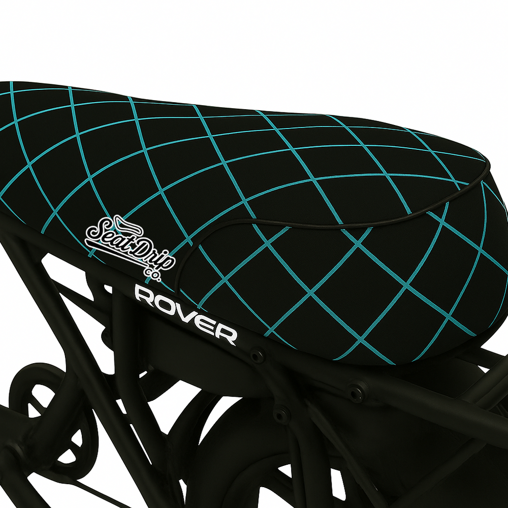 Aqua Diamond Pattern E-Bike Seat Cover for DiroDi Stator Fatboy Models