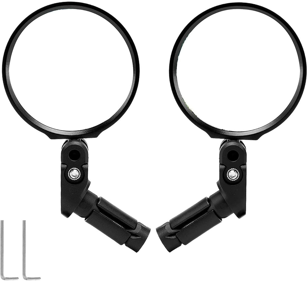 ROCKBROS Bicycle Bar End Mirror: Adjustable HD Cycling Rearview Safety Mirror