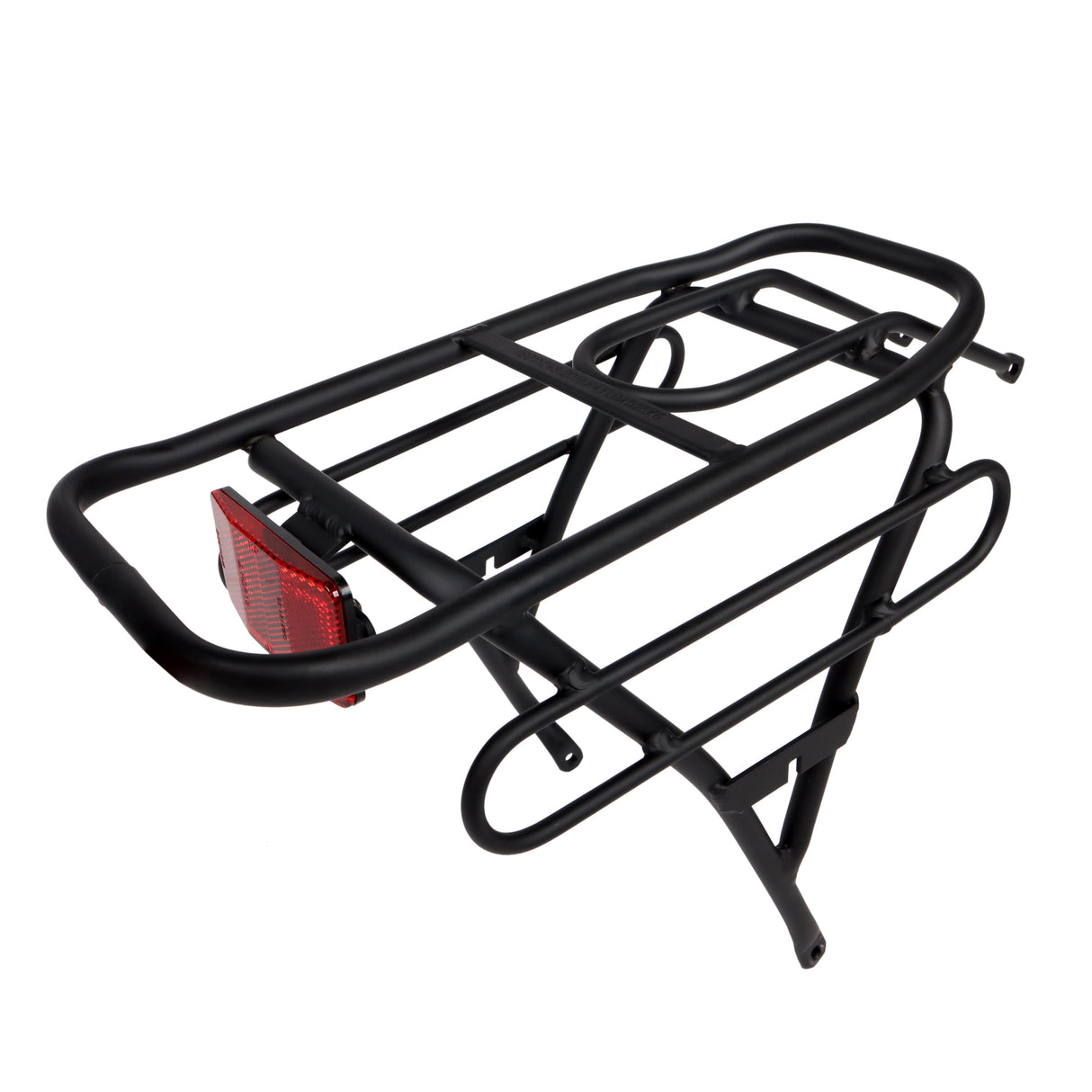 Stubbie Electric Bike Rear Cargo Rack - Heavy Duty Matte Black Carrier