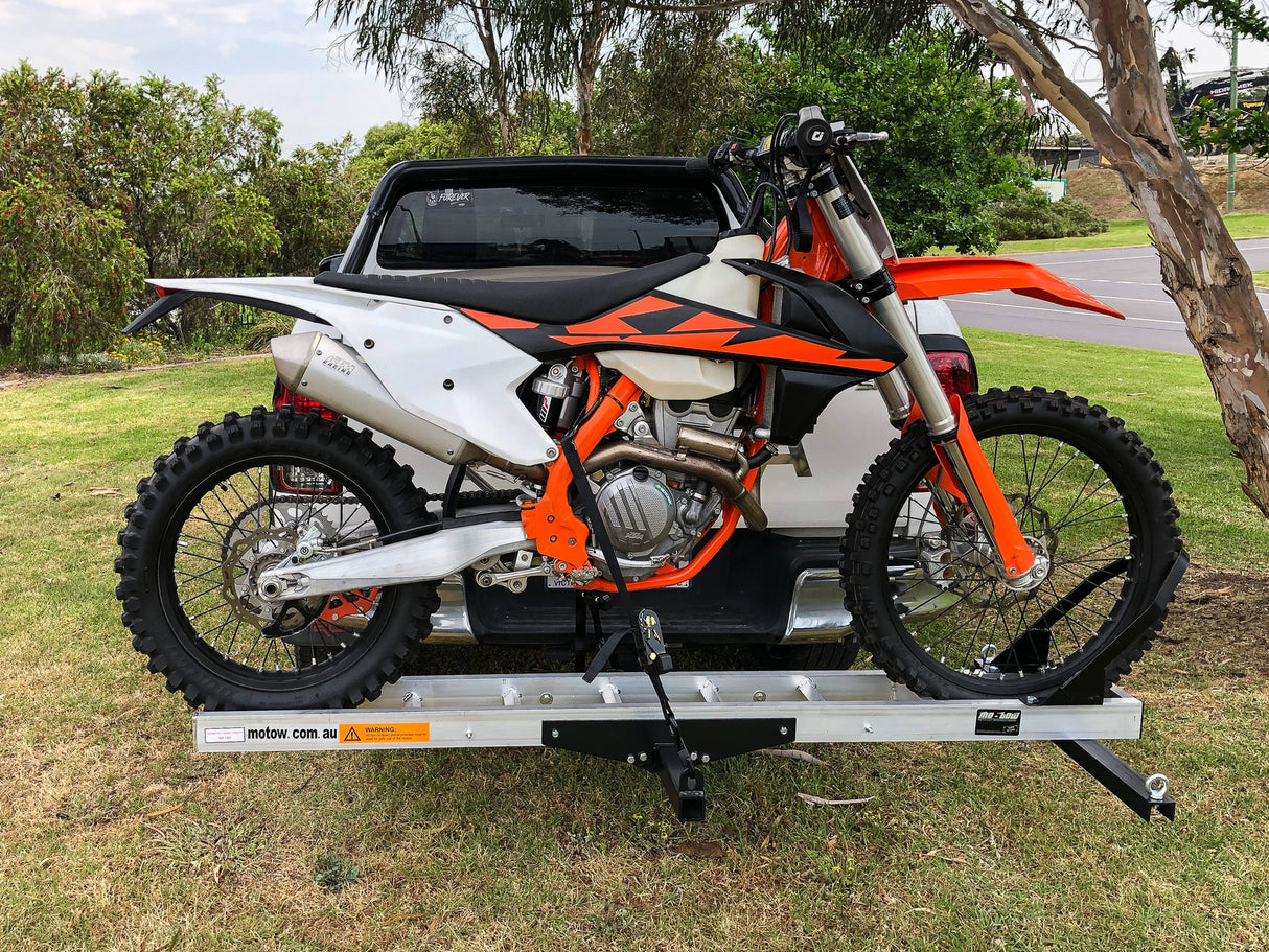 Mo-Tow 1.9M Black Motocross Motorcycle Carrier - Heavy Duty Tow Hitch Rack