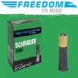 Durable Freedom 20-inch Schrader Valve Bicycle Inner Tube for Wide Tyres