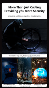 ROCKBROS USB-C Rechargeable Cycling Safety Helmet with Integrated Warning Lights