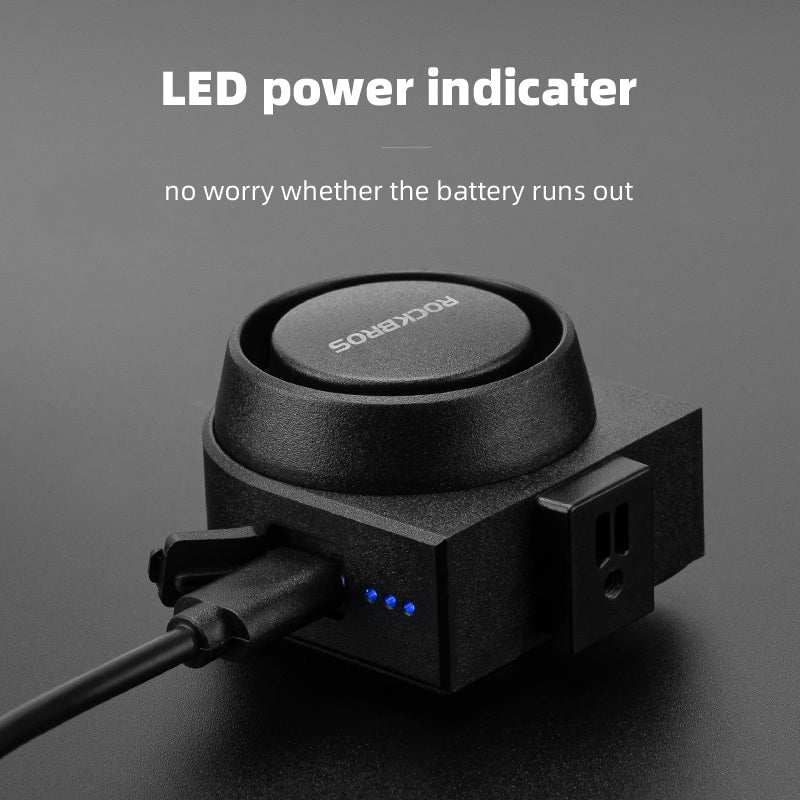ROCKBROS 115dB Wireless Bike Alarm with Remote Vibration Anti‑Theft