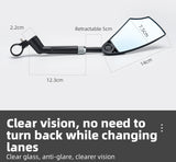 ROCKBROS HD Anti-Glare Bike Mirror for Handlebars, 360° Rotating Safety