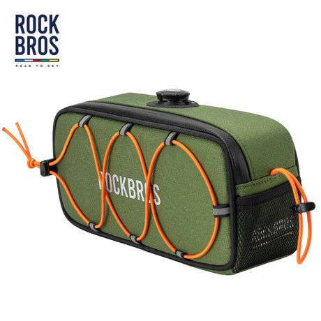 ROAD TO SKY ROCKBROS Deluxe Waterproof Cycling Handlebar Bag with Secure Lock