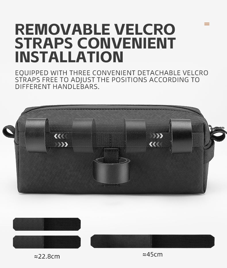 ROCKBROS 2L Cycling Handlebar Bag - Durable Portable Bike Shoulder Pouch