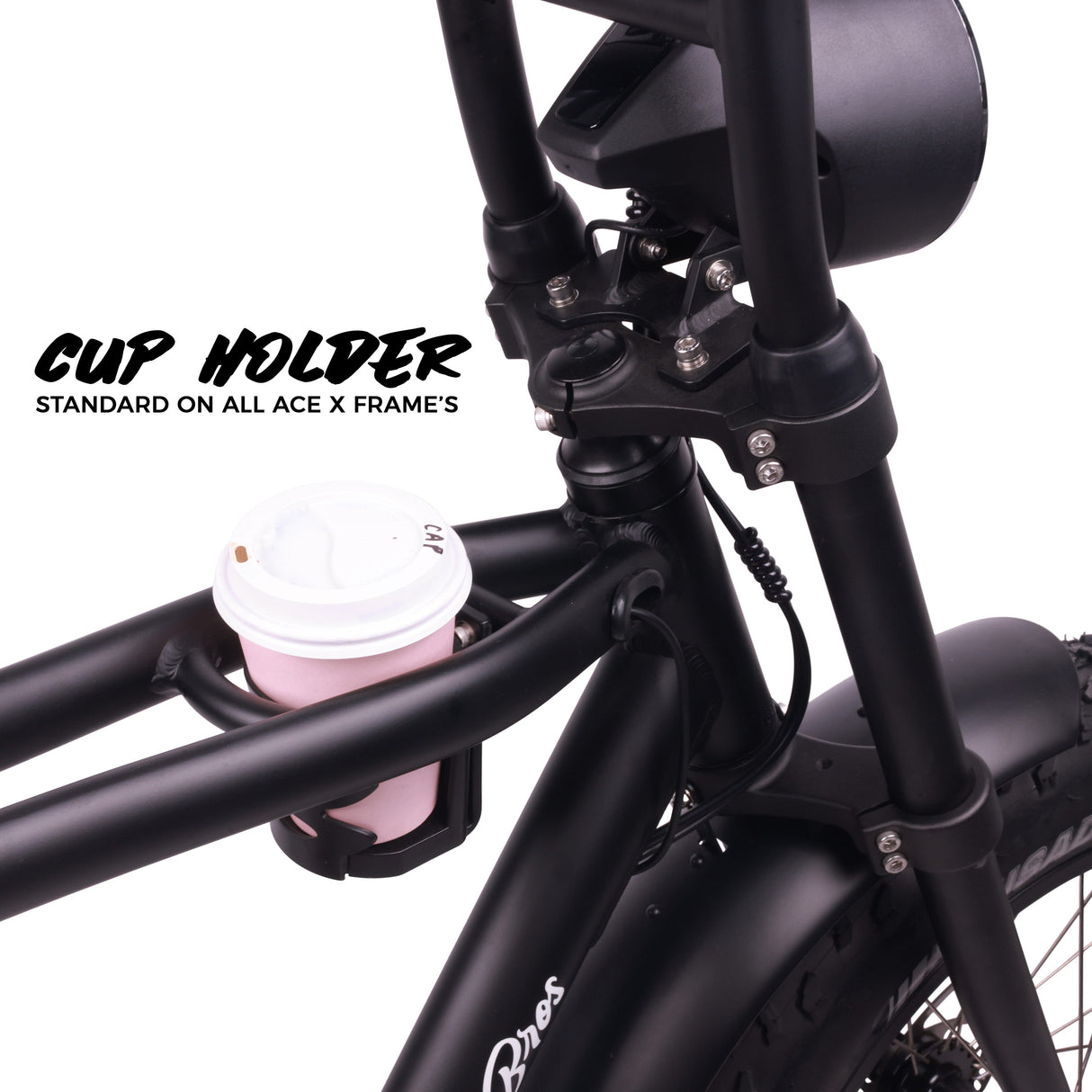 Ampd Bros ACE-X Plus+ High-Performance Fat Tyre Electric Bike, Bafang Motor & Suspension