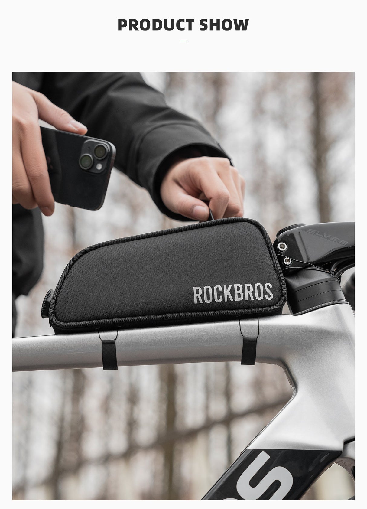 ROCKBROS ROAD TO SKY Deluxe Waterproof Lightweight Top Tube Cycling Bag