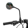 ROCKBROS Flexible Bicycle Handlebar Rearview Mirror - Adjustable 360° Wide Angle Safety Convex Mirror
