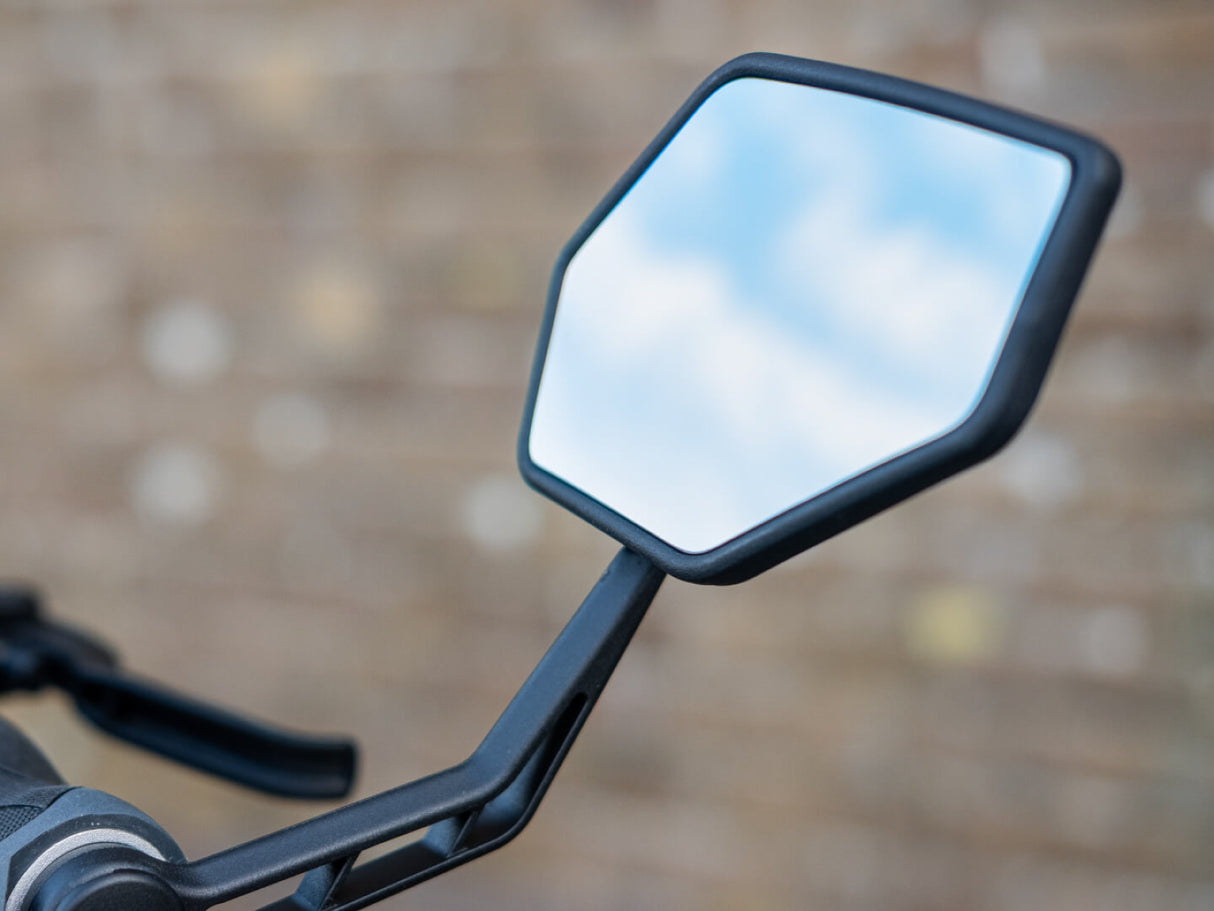 Multi-adjustable Anti-Glare E-Bike Bicycle Mirror - Left or Right Handlebar End Mount