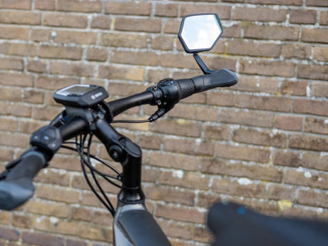 Multi-adjustable Anti-Glare E-Bike Bicycle Mirror - Left or Right Handlebar End Mount