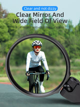 ROCKBROS Bicycle Bar End Mirror: Adjustable HD Cycling Rearview Safety Mirror
