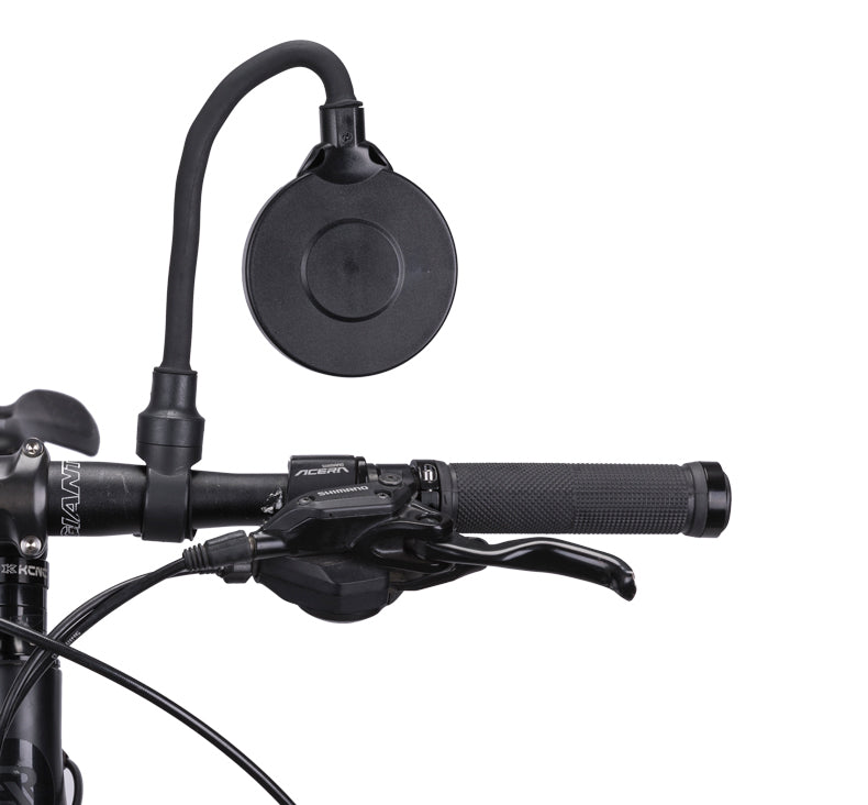 ROCKBROS Flexible Bicycle Handlebar Rearview Mirror - Adjustable 360° Wide Angle Safety Convex Mirror