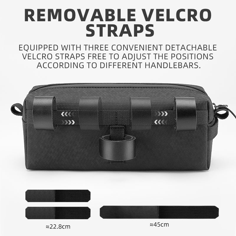 ROCKBROS 2L Cycling Handlebar Bag - Durable Portable Bike Shoulder Pouch