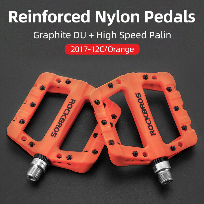 ROCKBROS Lightweight Nylon Composite Fibre Bike Pedals for All Bikes