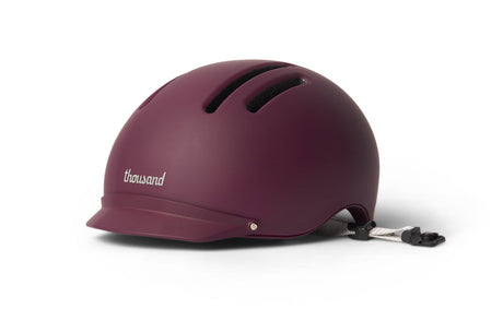Thousand Chapter MIPS Helmet with Rear Light Deep Burgundy