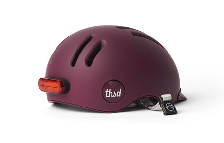 Thousand Chapter MIPS Helmet with Rear Light Deep Burgundy