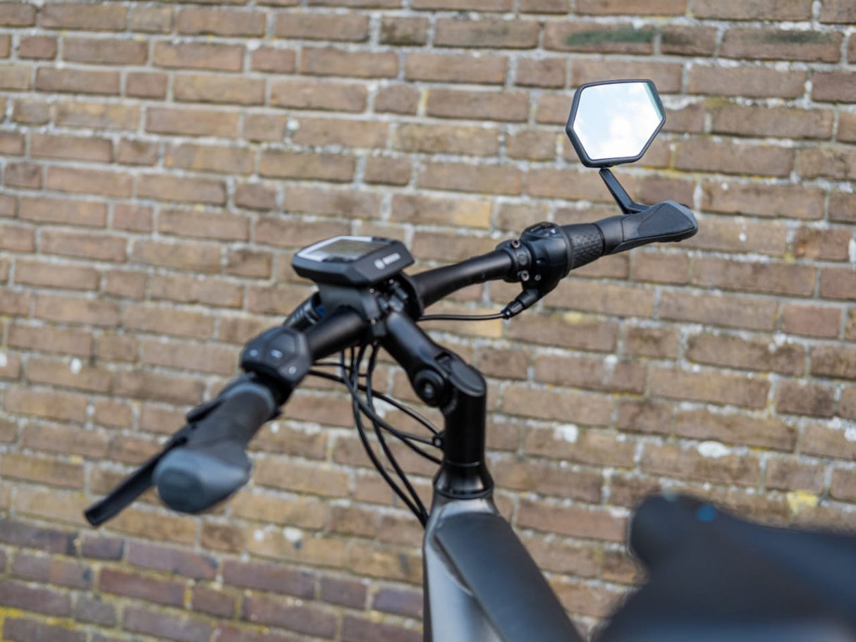 Multi-adjustable Anti-Glare E-Bike Bicycle Mirror - Left or Right Handlebar End Mount