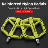 ROCKBROS Extra Large Nylon Bike Pedals: Anti-Skid Grip, Sealed DU Bearings