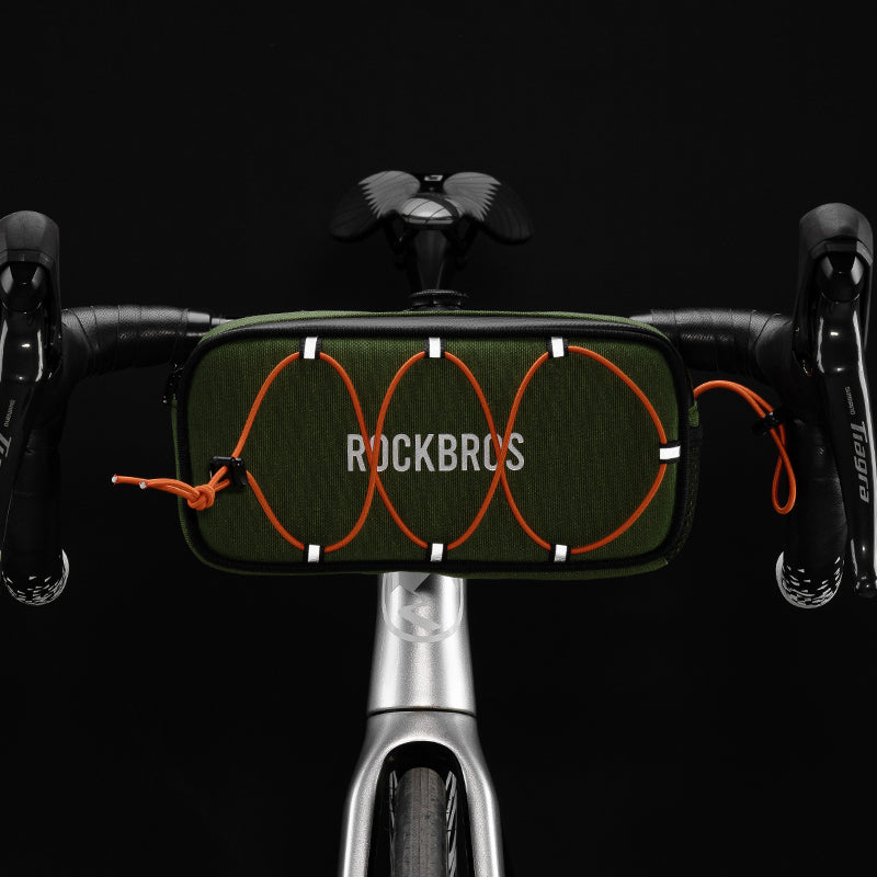 ROAD TO SKY ROCKBROS Deluxe Waterproof Cycling Handlebar Bag with Secure Lock