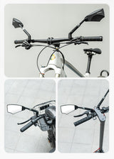 ROCKBROS HD Anti-Glare Bike Mirror for Handlebars, 360° Rotating Safety