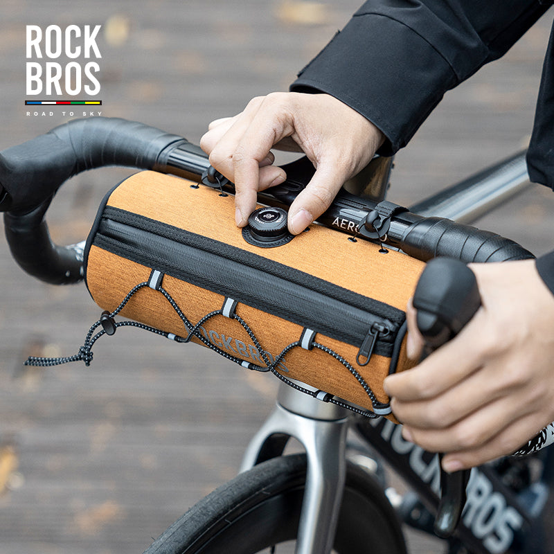 ROCKBROS Deluxe 1.5L Waterproof Cycling Handlebar Bag - Secure Front Bike Frame Storage