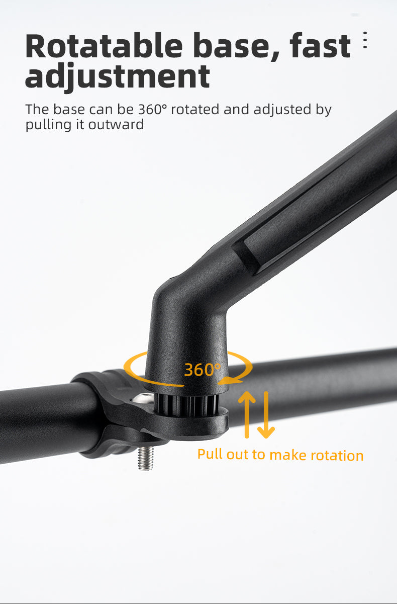 ROCKBROS HD Anti-Glare Bike Mirror for Handlebars, 360° Rotating Safety