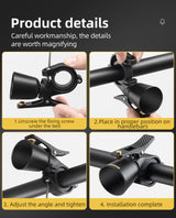 ROCKBROS Classic Brass Bike Bell: Loud, Durable, Easy Fit Adult Bicycles