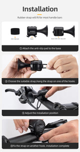ROCKBROS 120dB Electronic Bicycle Horn: Waterproof, Loud & Compact Bike Bell