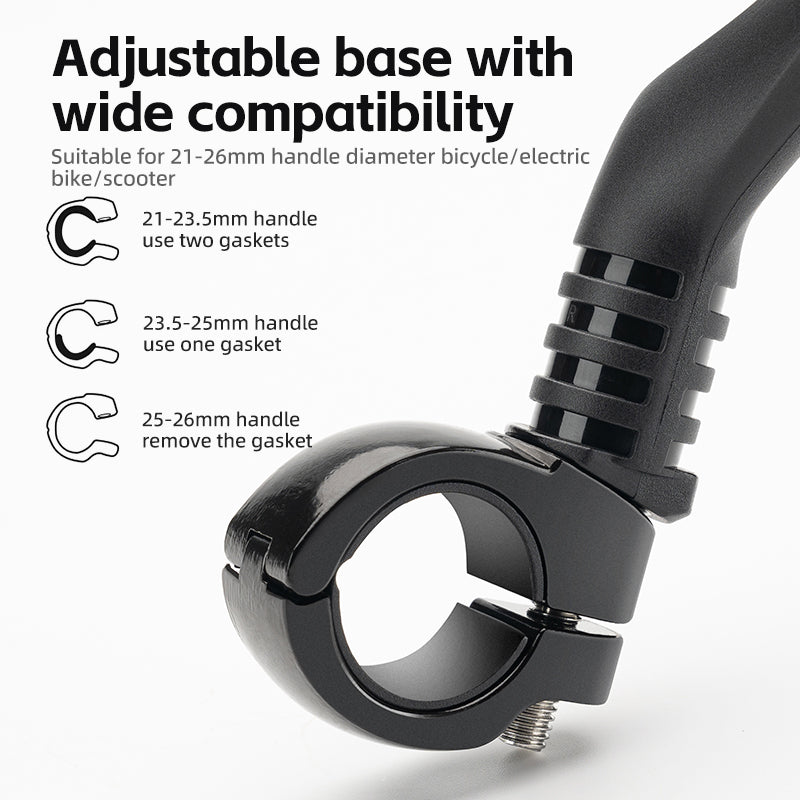 ROCKBROS 360° Rotatable Bicycle Handlebar Mirror for Enhanced Cycling Safety