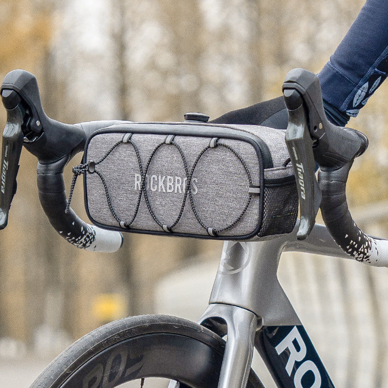 ROAD TO SKY ROCKBROS Deluxe Waterproof Cycling Handlebar Bag with Secure Lock
