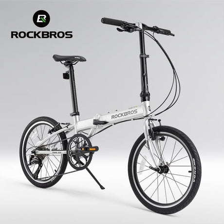 ROCKBROS MBS 20-inch Aluminium Alloy Folding Bike, 8-Speed V-Brake System