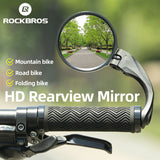 ROCKBROS Bicycle Bar End Mirror: Adjustable HD Cycling Rearview Safety Mirror